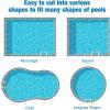 imageOutvita Solar Pool Cover 8 Mil Blue Heavy Duty Rectangle Solar Blanket Heaters for AboveGround and InGround Pools9 x 1818 Round