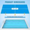 imageOutvita Solar Pool Cover 8 Mil Blue Heavy Duty Rectangle Solar Blanket Heaters for AboveGround and InGround Pools9 x 189x18 Rectangular