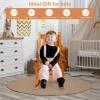 imageOutvita Wood Childrens Rocking Chair Perfect for Indoor or Outdoor AllWeather Wooden Porch Rocker for Garden Yard and Balcony Patio Rocking Chair Suitable for Kids Ages 610BlackNatural
