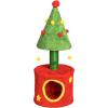 imageOutvita 315in Christmas Tree Cat Scratcher Cat Scratching Post for Indoor Cats Large Sisal Cat Scratching Tree Cat Scratch Tower Grass Green30 Red  Grass Green