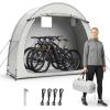 imageOutvita Bike Tent Outdoor Portable Bicycle Storage Sheds with 210D Oxford Fabric PU4000 Waterproof Cover for 23 Bikes Storage Cover Shelter for MotorcycleGarden ToolsToysLawn MowerGray