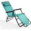 imageOutvita Folding Chaise Lounge Chair Outdoor Adjustable Recliner Chair with Pillow for Camping Beach Poolside Garden Backyard LawnMint Green
