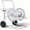 imageOutvita Hose Reel Cart Hold up to 175 Ft of 58 Garden Water Hose Reel Carts Mobile Tools with 2 Wheels Heavy Duty Powdercoated for Garden Yard Lawn OutdoorSilver200FT