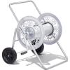 imageOutvita Hose Reel Cart Hold up to 175 Ft of 58 Garden Water Hose Reel Carts Mobile Tools with 2 Wheels Heavy Duty Powdercoated for Garden Yard Lawn OutdoorSilver175FT