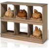 imageOutvita Nesting Boxes for Chickens 4 Compartments Wood Chicken Nesting Box Wall Mount Versatile Use Nest Box for Chicken Coop Easy to Assemble for Chicken Hens Ducks6 Compartments