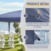 imageOutvita Canopy Tent Pop Up 10x20 ft One Push Setup Instant Outdoor Sun Shelter with 6pcs Sidewalls and Carry Bag for Party Wedding Graduation Event Commercial Trade