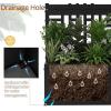 imageOutvita Metal Planter Box with Trellis 44 x 24 x 9 Raised Garden Bed with Drainage Holes for Climbing Plants Vegetables Vines Privacy Planters for Patio BlackBlack