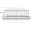 imageOutvita Outdoor Party Tent with Screen 10x20ft Canopy Shelter with Netting Side Walls and 2pcs Doors for Event Yard Patio BBQ Picnic Parties White10x20FT