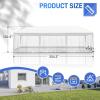 imageOutvita Outdoor Party Tent with Screen 10x20ft Canopy Shelter with Netting Side Walls and 2pcs Doors for Event Yard Patio BBQ Picnic Parties White10x30FT