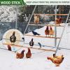 imageOutvita Chicken Coop Roosting Perch Farm Roost Toys for Chicks Chicken Toys for Coop Accessories for Backyard Poultry Easy to Assemble amp Clean55L x 40W