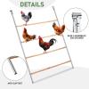 imageOutvita Chicken Coop Roosting Perch Farm Roost Toys for Chicks Chicken Toys for Coop Accessories for Backyard Poultry Easy to Assemble amp Clean55L x 40W