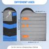 imageOutvita Camping Sleeping Bag Cold Weather amp Warm for Adults Big and Tall Lightweight Waterproof Backpacking Camping Gear Equipment for TravelingHikingHotelOutdoor amp IndoorBlue  Black