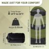 imageOutvita Camping Sleeping Bag Cold Weather amp Warm for Adults Big and Tall Lightweight Waterproof Backpacking Camping Gear Equipment for TravelingHikingHotelOutdoor amp IndoorGreen  Black