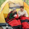 imageOutvita Camping Sleeping Bag Cold Weather amp Warm for Adults Big and Tall Lightweight Waterproof Backpacking Camping Gear Equipment for TravelingHikingHotelOutdoor amp IndoorRed  Black