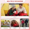 imageOutvita Camping Sleeping Bag Cold Weather amp Warm for Adults Big and Tall Lightweight Waterproof Backpacking Camping Gear Equipment for TravelingHikingHotelOutdoor amp IndoorRed  Black