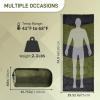 imageOutvita Camping Sleeping Bag Cold Weather amp Warm for Adults Big and Tall Lightweight Waterproof Backpacking Camping Gear Equipment for TravelingHikingHotelOutdoor amp IndoorGreen