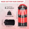 imageOutvita Camping Sleeping Bag Cold Weather amp Warm for Adults Big and Tall Lightweight Waterproof Backpacking Camping Gear Equipment for TravelingHikingHotelOutdoor amp IndoorRed  Black