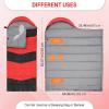 imageOutvita Camping Sleeping Bag Cold Weather amp Warm for Adults Big and Tall Lightweight Waterproof Backpacking Camping Gear Equipment for TravelingHikingHotelOutdoor amp IndoorRed  Black