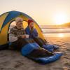 imageOutvita Camping Sleeping Bag Cold Weather amp Warm for Adults Big and Tall Lightweight Waterproof Backpacking Camping Gear Equipment for TravelingHikingHotelOutdoor amp IndoorBlue  Black