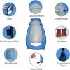 imageOutvita Pop Up Shower Tent Instant Privacy Dressing Changing amp Toilet Tent 74 Portable Outdoor Shelter for Camping Hiking Fishing Picnic Beach with Carry Bag CamouflageBlue