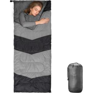 imageOutvita Camping Sleeping Bag Cold Weather amp Warm for Adults Big and Tall Lightweight Waterproof Backpacking Camping Gear Equipment for TravelingHikingHotelOutdoor amp IndoorGray