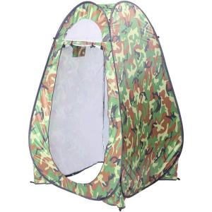 imageOutvita Pop Up Shower Tent Instant Privacy Dressing Changing amp Toilet Tent 74 Portable Outdoor Shelter for Camping Hiking Fishing Picnic Beach with Carry Bag CamouflageCamouflage