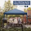imageOutvita 10x30ft Ez Pop Up Outdoor Canopy Tent Portable Commercial Instant Tent with Carry Bag for Party Wedding Birthday BBQ Events10x10blue
