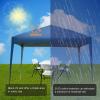 imageOutvita 10x30ft Ez Pop Up Outdoor Canopy Tent Portable Commercial Instant Tent with Carry Bag for Party Wedding Birthday BBQ Events10x10blue