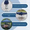 imageOutvita 10x30ft Ez Pop Up Outdoor Canopy Tent Portable Commercial Instant Tent with Carry Bag for Party Wedding Birthday BBQ Events10x10blue
