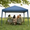 imageOutvita 10x30ft Ez Pop Up Outdoor Canopy Tent Portable Commercial Instant Tent with Carry Bag for Party Wedding Birthday BBQ Events10x10blue
