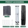 imageOutvita 10x30ft Ez Pop Up Outdoor Canopy Tent Portable Commercial Instant Tent with Carry Bag for Party Wedding Birthday BBQ Events10x10gray