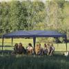 imageOutvita 10x30ft Ez Pop Up Outdoor Canopy Tent Portable Commercial Instant Tent with Carry Bag for Party Wedding Birthday BBQ Events10x20blue