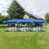 imageOutvita 10x30ft Ez Pop Up Outdoor Canopy Tent Portable Commercial Instant Tent with Carry Bag for Party Wedding Birthday BBQ Events10x30blue