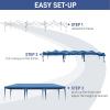imageOutvita 10x30ft Ez Pop Up Outdoor Canopy Tent Portable Commercial Instant Tent with Carry Bag for Party Wedding Birthday BBQ Events10x30blue