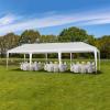 imageOutvita 10x30ft Ez Pop Up Outdoor Canopy Tent Portable Commercial Instant Tent with Carry Bag for Party Wedding Birthday BBQ Events10x30white