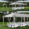 imageOutvita 10x30ft Ez Pop Up Outdoor Canopy Tent Portable Commercial Instant Tent with Carry Bag for Party Wedding Birthday BBQ Events10x30white
