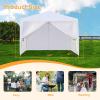 imageOutvita Outdoor Gazebo White Canopy with sidewalls Wedding Party Tent with UV Blocking for Parties Sun Rain Shelter Gazebo Canopy Tent 10x30ft10x10ft