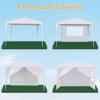 imageOutvita Outdoor Gazebo White Canopy with sidewalls Wedding Party Tent with UV Blocking for Parties Sun Rain Shelter Gazebo Canopy Tent 10x30ft10x10ft