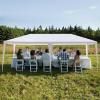 imageOutvita Outdoor Gazebo White Canopy with sidewalls Wedding Party Tent with UV Blocking for Parties Sun Rain Shelter Gazebo Canopy Tent 10x30ft10x20ft