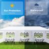 imageOutvita Outdoor Gazebo White Canopy with sidewalls Wedding Party Tent with UV Blocking for Parties Sun Rain Shelter Gazebo Canopy Tent 10x30ft10x30ft