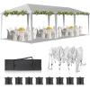 imageOutvita 10x30ft Ez Pop Up Outdoor Canopy Tent Portable Commercial Instant Tent with Carry Bag for Party Wedding Birthday BBQ Events10x30white