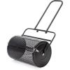 imageOutvita Compost Spreader 24 Wide Peat Moss Spreader with PushTow Handle 5 Heights Adjustable PowderCoated Steel Garden Peat Moss Roller Heavy Duty for Spreading Manure Mulch TopsoilBlack
