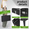 imageOutvita Portable Charcoal Grill with Thermometer DualSided Small Tabletop Barbecue Grill for Outdoor Camping BBQ Cooking Backyard Party Heavy Duty Easy Assembly Black1732 x 1063 x 185