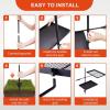 imageOutvita Swivel Campfire Grill Skillet Combo Portable Heavy Duty Camping Grill Grate with Height Adjustable Grill Grate and Grill Pan and Carry Bag Black