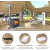 imageOutvita Inflatable Tents Easy Setup Blow Up Tent with Pump Waterproof Oxford Inflatable House for Camping Air Glamping Tent with Stove Jack Mesh Windows Storage Bag35 Khaki