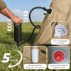 imageOutvita Inflatable Tents Easy Setup Blow Up Tent with Pump Waterproof Oxford Inflatable House for Camping Air Glamping Tent with Stove Jack Mesh Windows Storage Bag24 Khaki