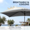 image:imageOutvita Patio Umbrella with Crank amp Tilt  100 Polyester UV Protected Outdoor Umbrella for Patio Backyard amp Pool  Easy Clean Waterproof Canopy10ftGrey