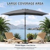 image:imageOutvita Patio Umbrella with Crank amp Tilt  100 Polyester UV Protected Outdoor Umbrella for Patio Backyard amp Pool  Easy Clean Waterproof Canopy10ftGrey