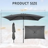 image:imageOutvita Patio Umbrella with Crank amp Tilt  100 Polyester UV Protected Outdoor Umbrella for Patio Backyard amp Pool  Easy Clean Waterproof Canopy10ftGrey