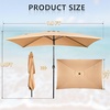 image:imageOutvita Patio Umbrella with Crank amp Tilt  100 Polyester UV Protected Outdoor Umbrella for Patio Backyard amp Pool  Easy Clean Waterproof Canopy10ftKhaki
